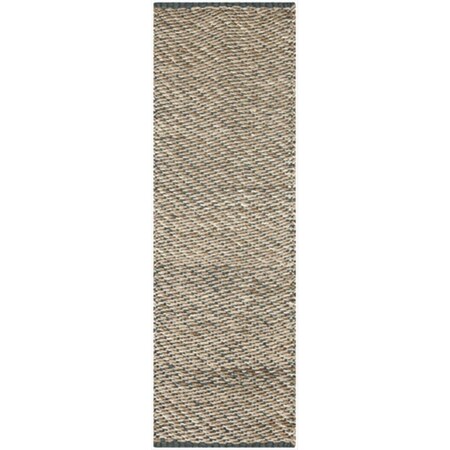 Safavieh 2 ft. 6 in. x 8 ft. Runner Casual Blue and Natural Fiber Rug NF454A-28